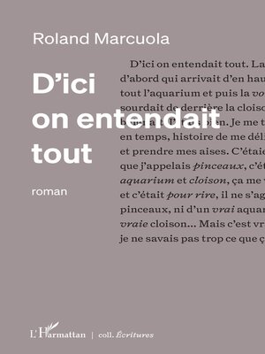cover image of D'ici on entendait tout